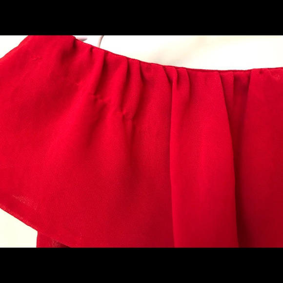 Cooper St Australia red off-shoulder dress size 4 - Picture 5 of 5